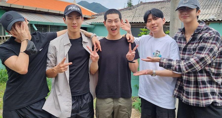 MONSTA X Sends Off Joohoney As He Enlists In The Military