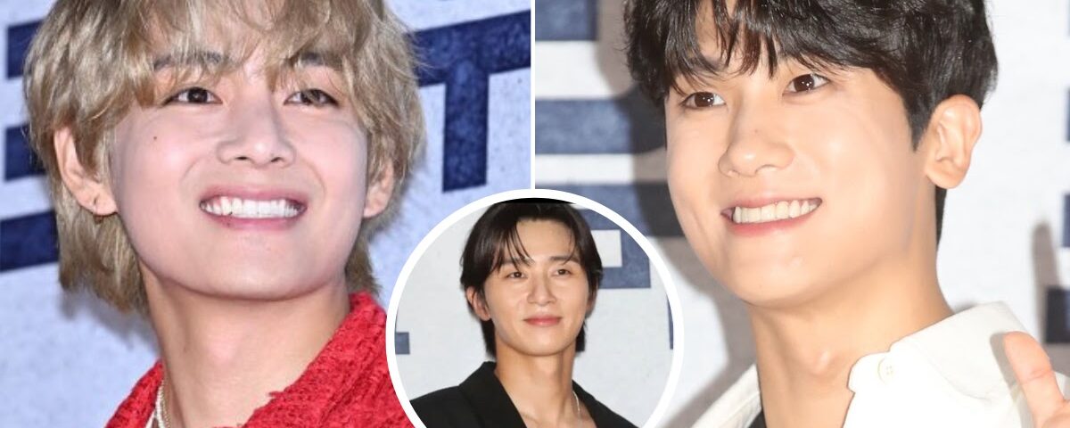 Wooga Squad Members BTS's V And Park Hyung Sik's Visuals Shine As They Support Park Seo Joon's New Film "Concrete Utopia"