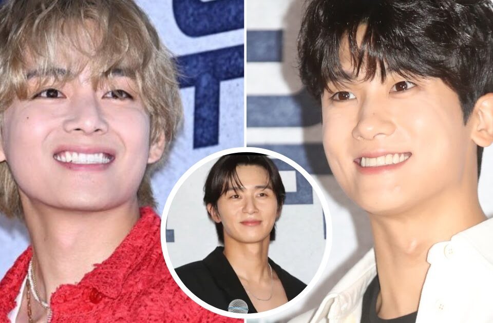 Wooga Squad Members BTS's V And Park Hyung Sik's Visuals Shine As They Support Park Seo Joon's New Film "Concrete Utopia"